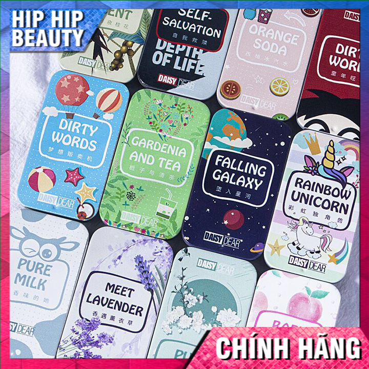 (COMBO 12 HỘP ) Nước Hoa Khô Dạng Sáp Daisy Dear, Nước Hoa Hộp Nhỏ Xinh Xắn 12 mùi hương thơm cho cả nam và nữ [ HipHip beauty ] A28