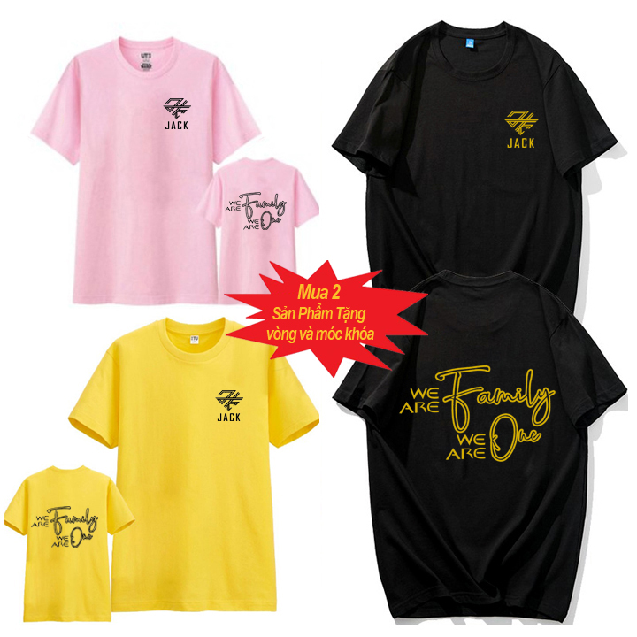 áo Jack logo mới, áo thun Jack We are Family