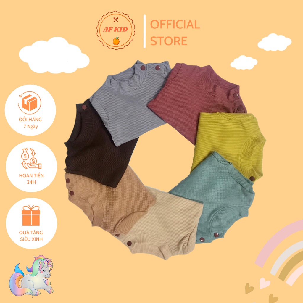 Bộ len tăm cho bé cao cấp bộ len tăm cổ lọ pekaboo cài vai siêu ấm cho bé trai bé gái