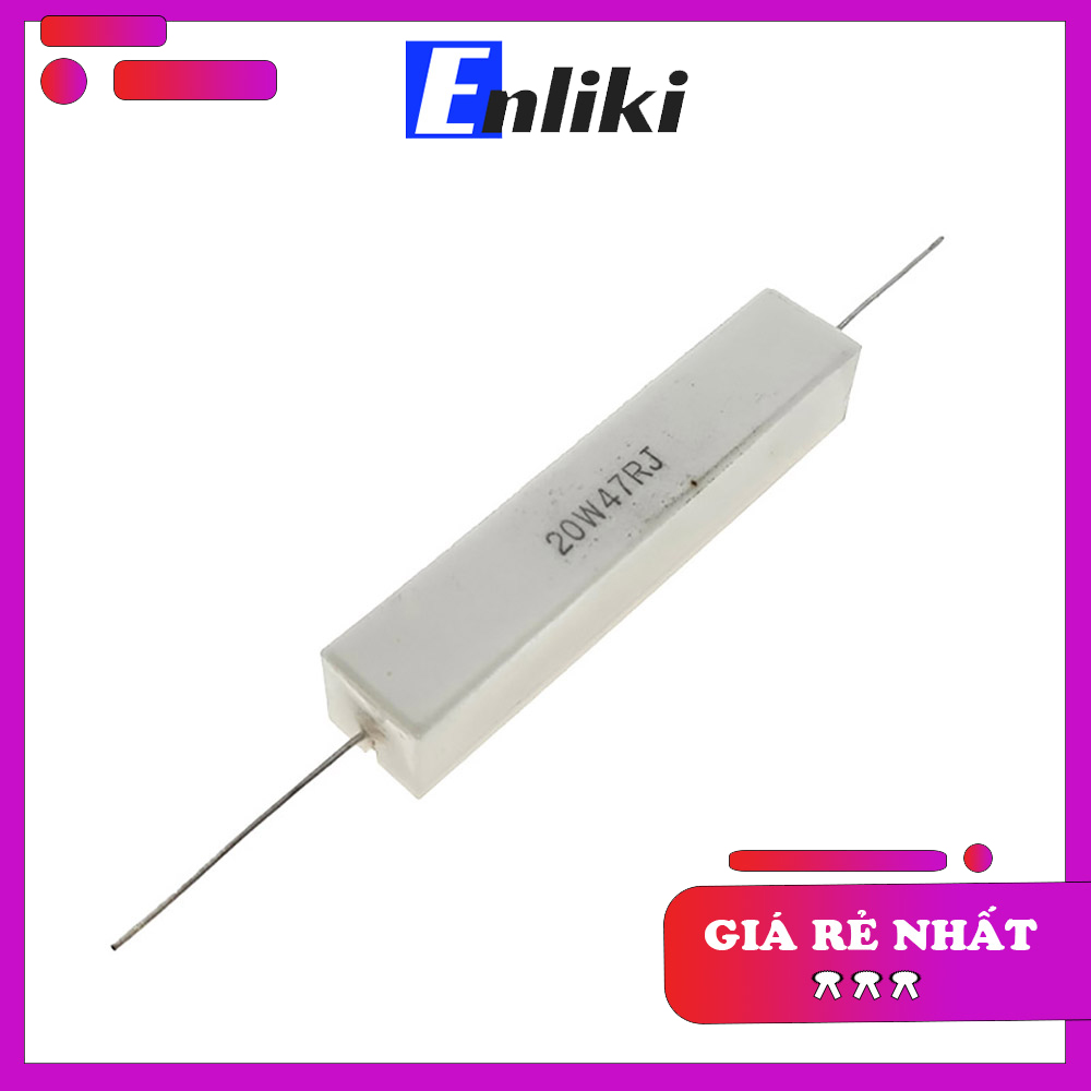 Điện trở sứ 47r 20w