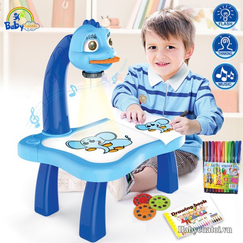 Bộ bàn máy chiếu đèn tập vẽ cho bé, bàn chiếu hình ảnh để bé vẽ theo, đồ chơi cho bé, đồ chơi giải trí cho bé