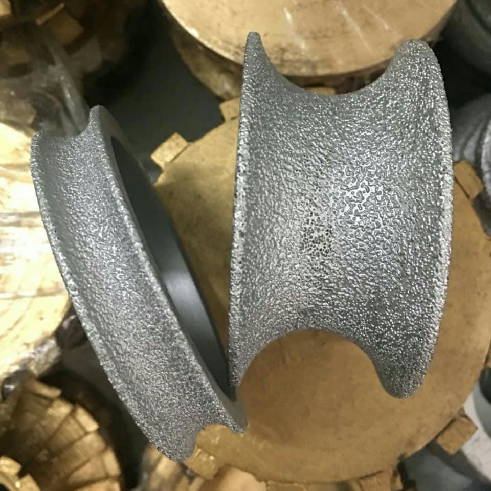 Bát soi phào D75 Tròn. Bo cạnh. Đầu bo đá . Bo phào đá. Bát mài đá. Vo đá. Chén bo, Bát Bo. Đầu soi. Đầu mài