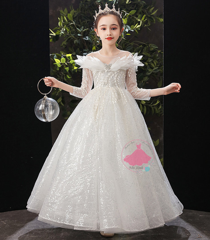 Lịch sử giá Váy đầm công chúa dự tiệc cao cấp dáng dài cho bé gái ...
