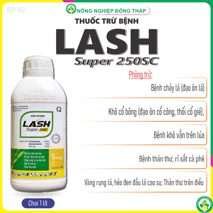 Thuốc Trừ Bệnh LASH Super 250SC (chai 1 lít)