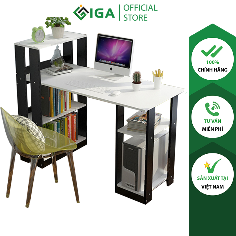 Bàn làm việc, học kèm kệ sách thông minh - GP09
