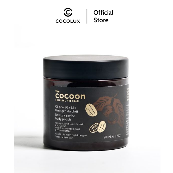 Tẩy da chết cà phê đắk lắk cocoon cocolux