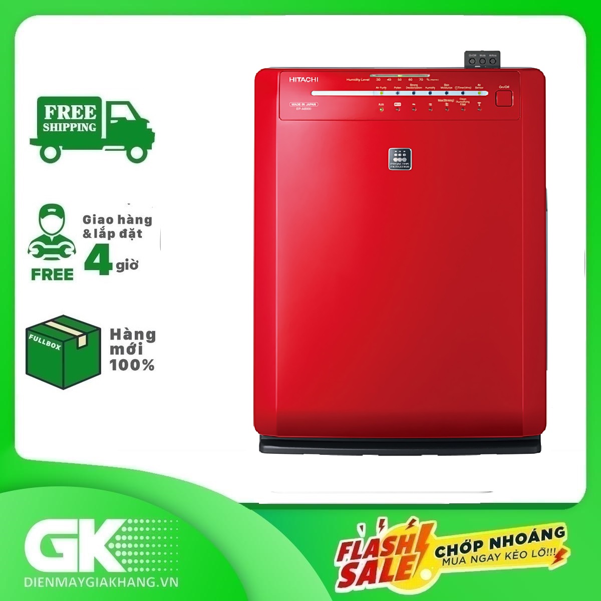 Máy lọc không khí hitachi ep-a6000 240 re - giao toàn quốc - freeship hcm