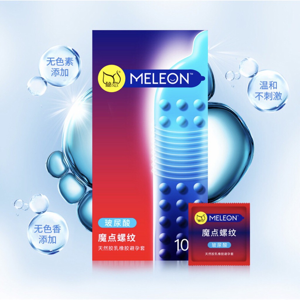 Bao cao su gân gai hạt lớn Meleon - hộp 10 cái, sản phẩm cam kết hàng đúng mô tả, chất lượng đảm bảo an toàn đến sức khỏe người sử dụng