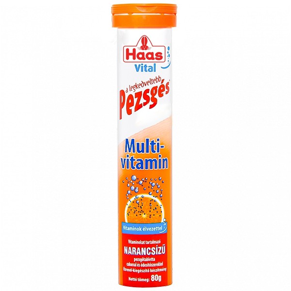 Viên c sủi hass vital multivitamin - tuýp 20 viên