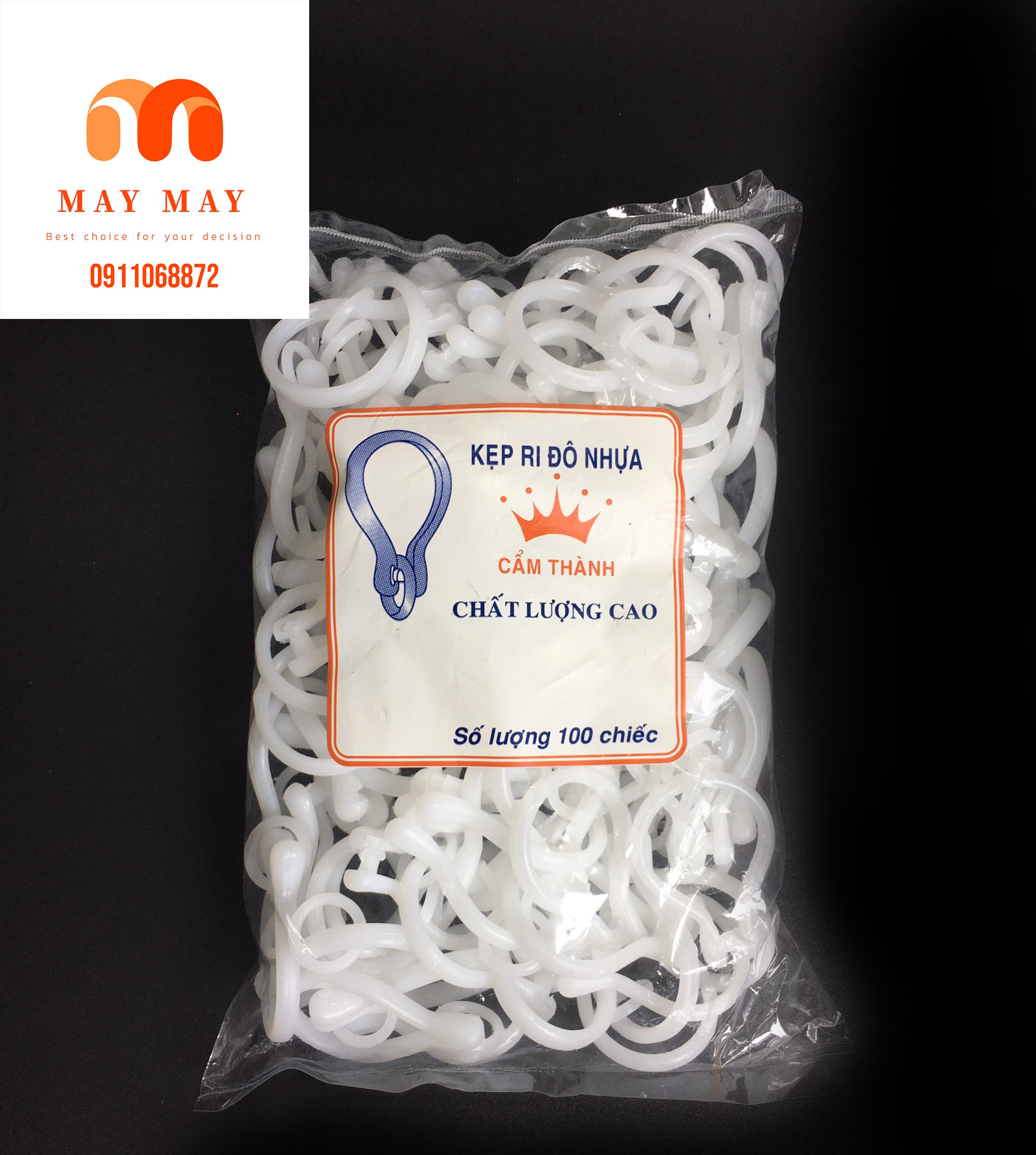 Móc treo rèm vải rèm ri đô nhựa hiệu cẩm thành