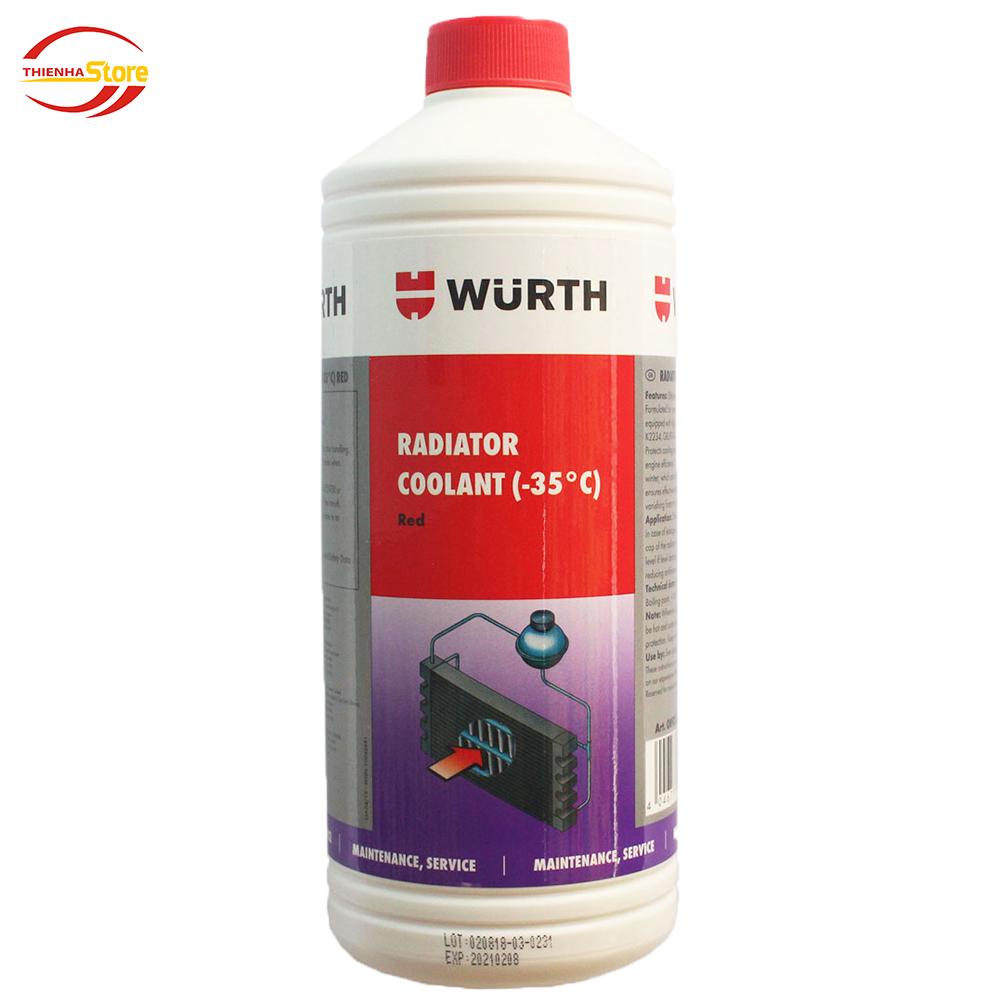 Chất Làm Mát Động Cơ,Chống Đông,Chống Ăn Mòn Wurth Radiator Coolant 1L