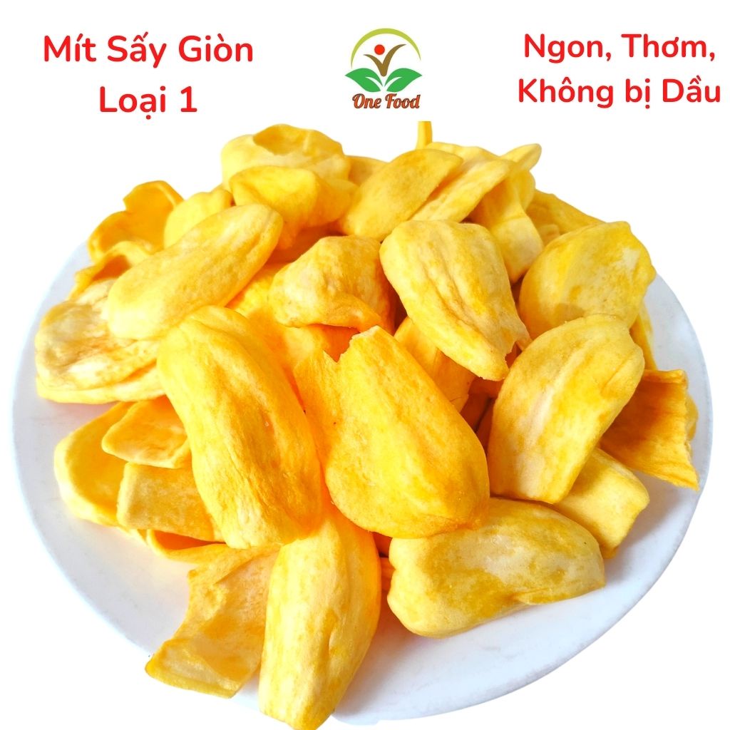 Mít sấy giòn loại 1 nguyên miếng to ngon, mít sấy nguyên cánh đà lạt hàng xuất khẩu, đồ ăn vặt hà nội, onefood68