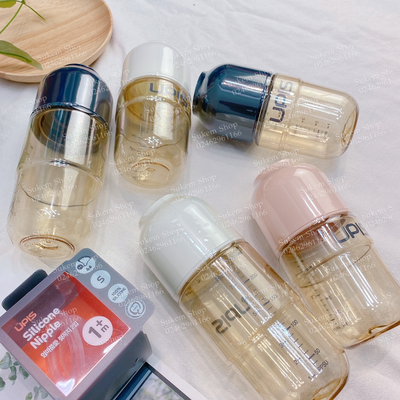 Bình Sữa UPIS Nhựa PPSU- Dung Tích 180ml/ 260ml- Hàng Chính Hãng - Sukem Shop