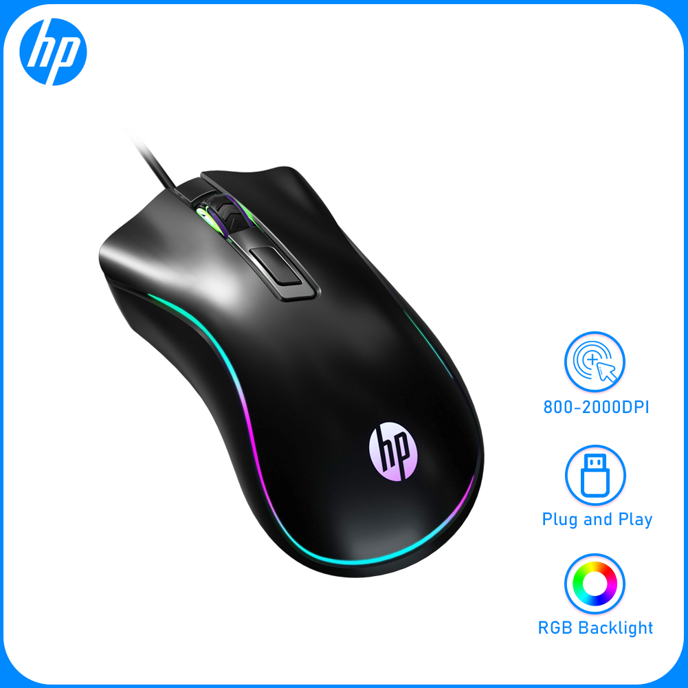Chuột chơi game quang có dây usb hp g100 chuột điều chỉnh đèn nền cho máy tính văn phòng chuột phát sáng