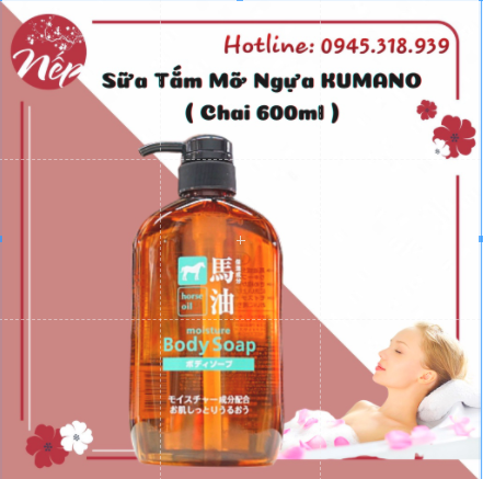 Sữa tắm mỡ ngựa kumano nhật bản - hàng nội địa nhật