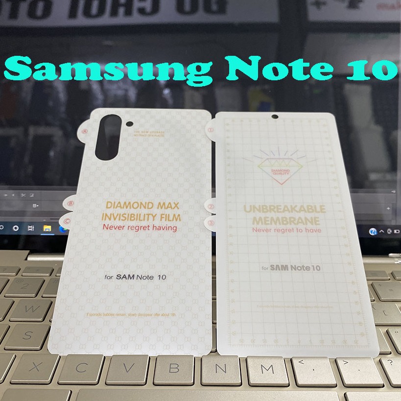 Miếng dán ppf dẻo bóng - nhám chống vân tay samsung note 10