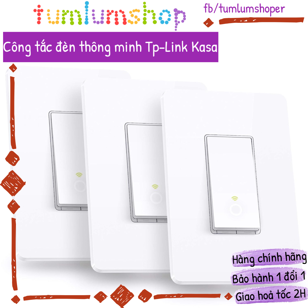 Công tắc đèn thông minh wifi Tp-Link Kasa HS200