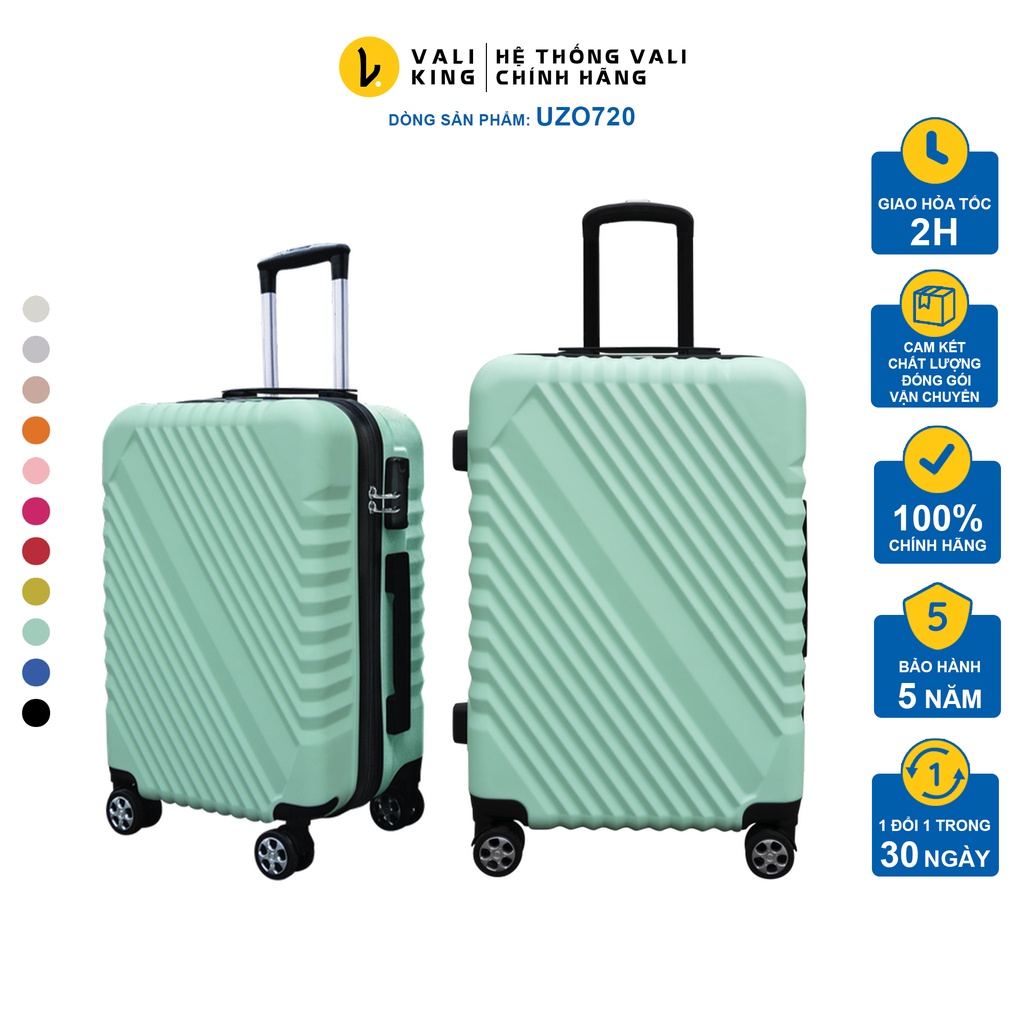 Vali kéo du lịch giá rẻ UZO-720 kích thước 20, 24 inch  Hùng Phát - Bảo hành 5 năm