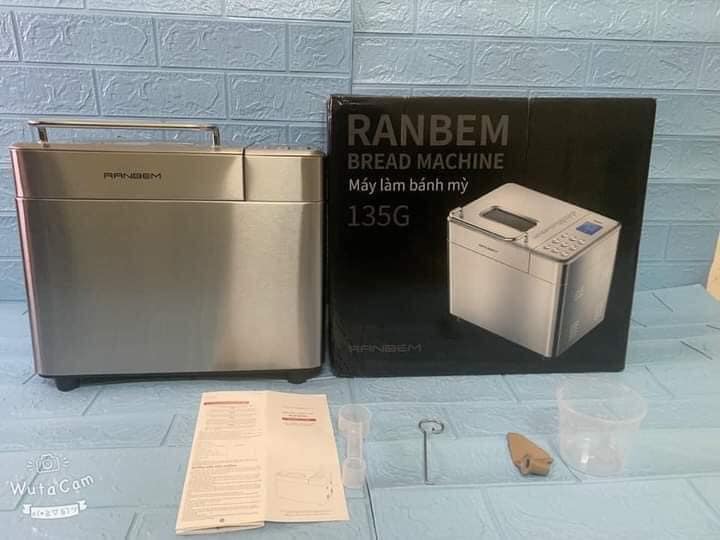 Máy làm bánh mỳ tự động Ranbem 135G đa năng tự động bảo hành 12 tháng
