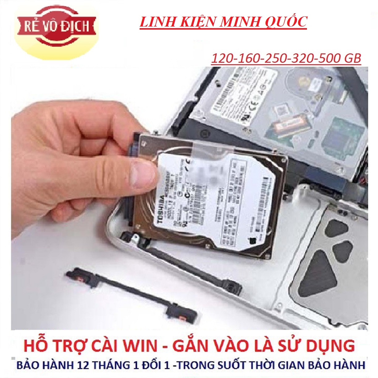 Ổ cứng HDD laptop 120GB160GB 250GB 320GB 500GB-  bảo hành 12 tháng