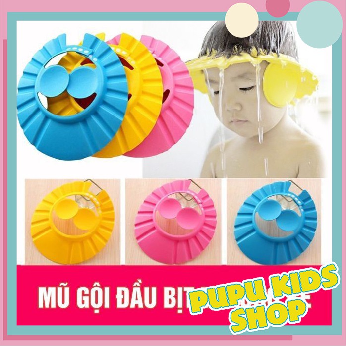 Mũ nón tắm , nón gội đầu, nón cắt tóc cho bé