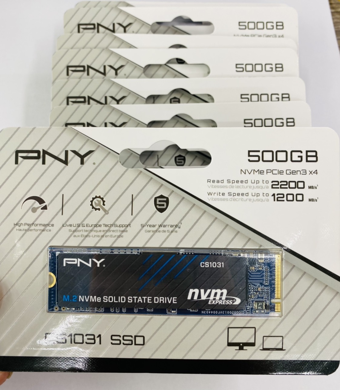 Ổ cứng SSD PNY NVMe 256GB 500GB Gen3x4 - Bảo hành chính hãng 36 Tháng