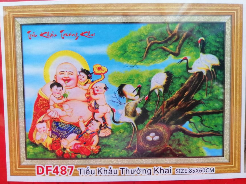 Tranh đính đá phật di lặc df487