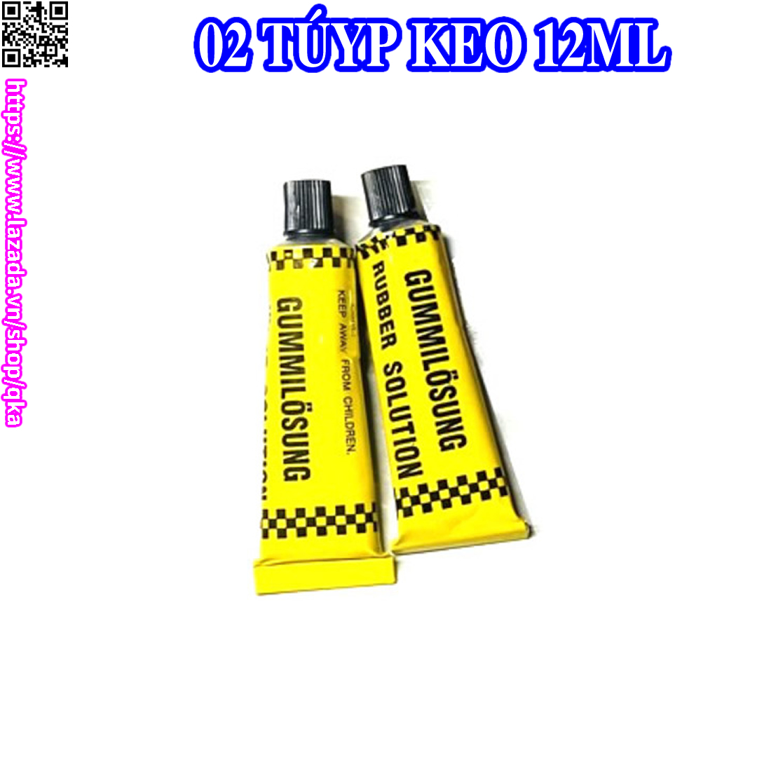 Bộ 02 Tuýt keo 12ml dùng cho dụng cụ vá lốp xe máy ô tô không săm