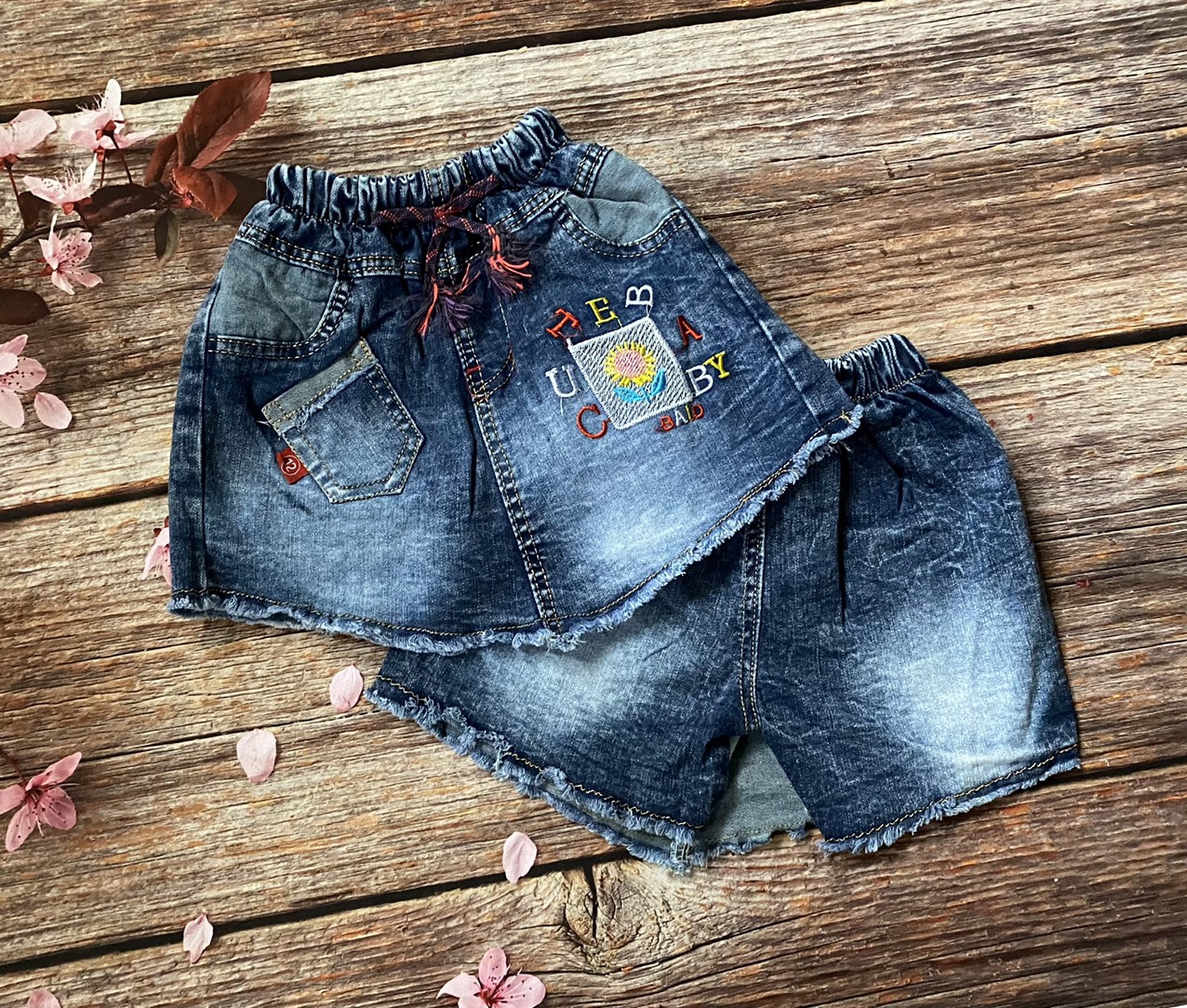Quần váy jean bé gái từ 7kg - 14kg