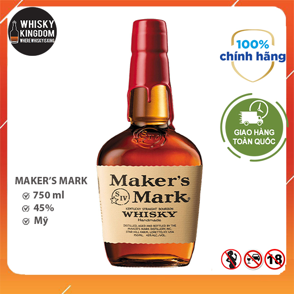 MAKER'S MARK whiskey bourbon thanh lịch từ nước Mỹ