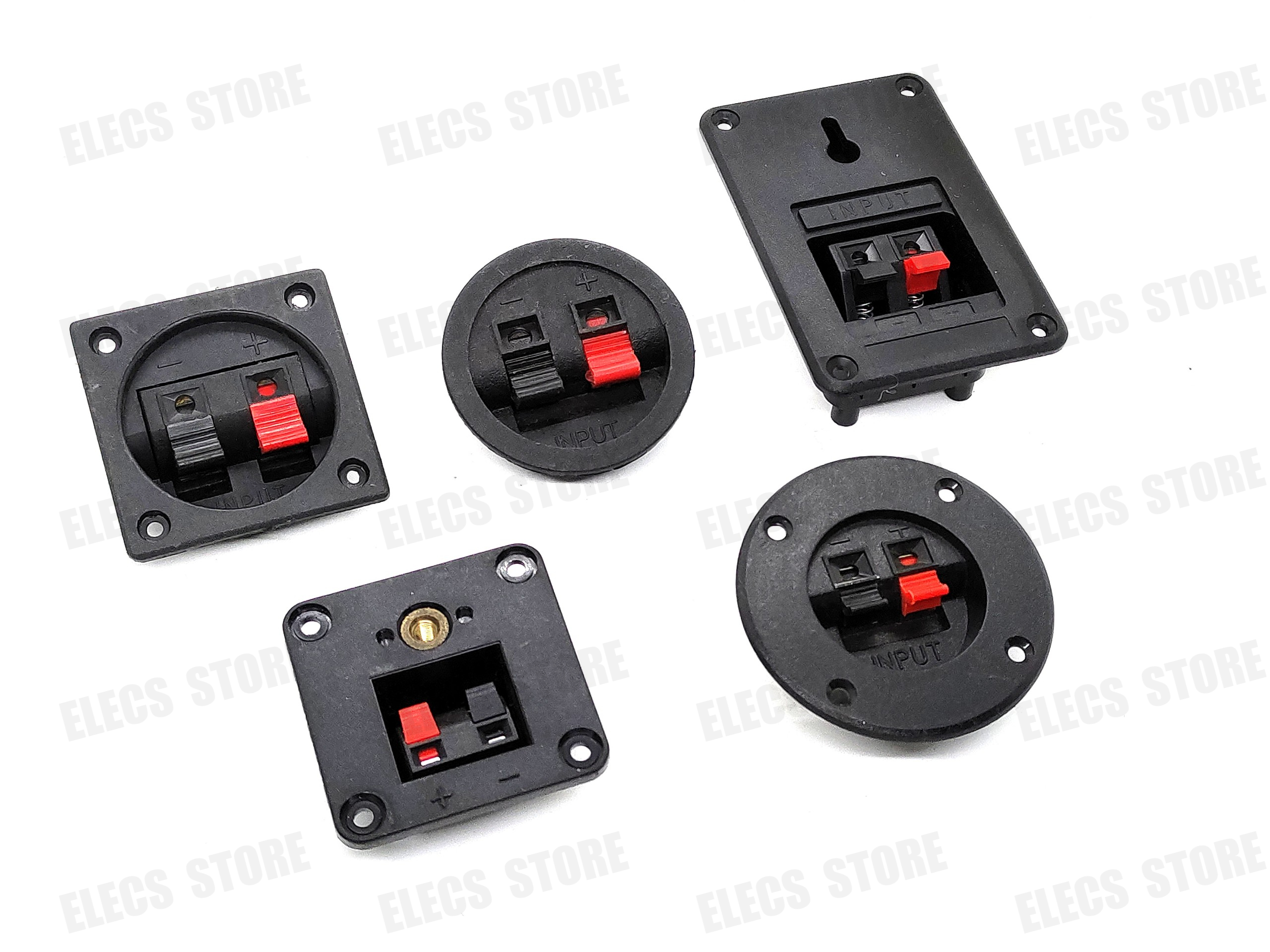 Trạm kẹp dây loa, trạm amply 2 chấu, hậu loa 2 chân