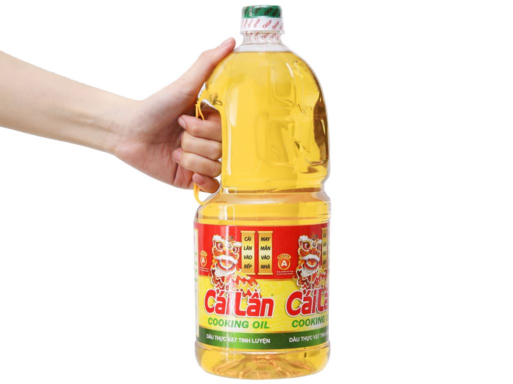 Dầu thực vật tinh luyện Cái Lân chai 1 lít/2L