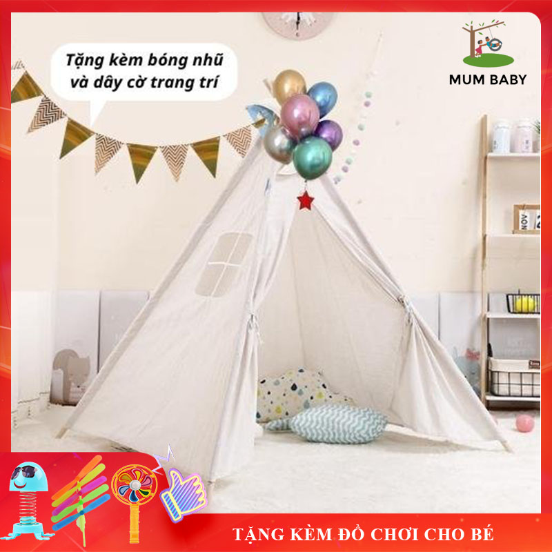 Lều vải cho bé, lều ngủ bằng vải tạo hình ngôi nhà xinh xắn cho bé, lều trang trí làm phụ kiện chụp hình