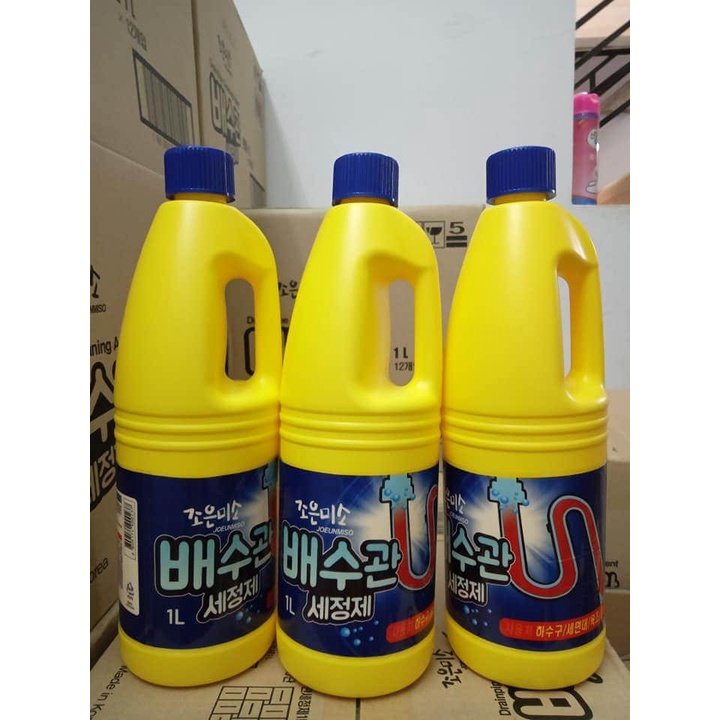 Nước thông tắc đường ống/ cống hanvit hàn quốc chai 1000ml thông tắc cực mạnh
