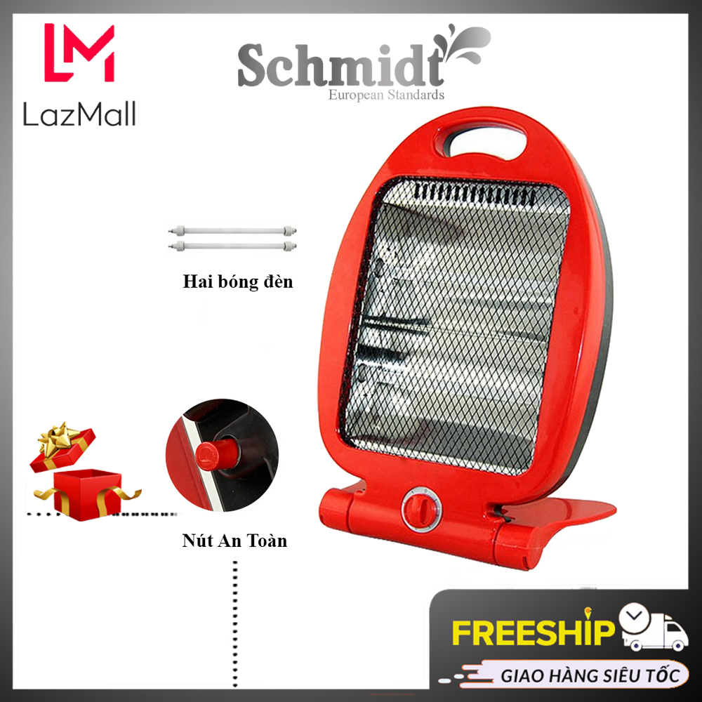 Đèn sưởi 2 bóng schmidt công suất lớn 800w , quạt sưởi ấm nhà, diện tích làm ấm rộng 4-10m2, hai chế độ sưởi tiết kiệm điện, phòng ngủ thiết kế kiểu dáng đẹp mắt –hàng chính hãng