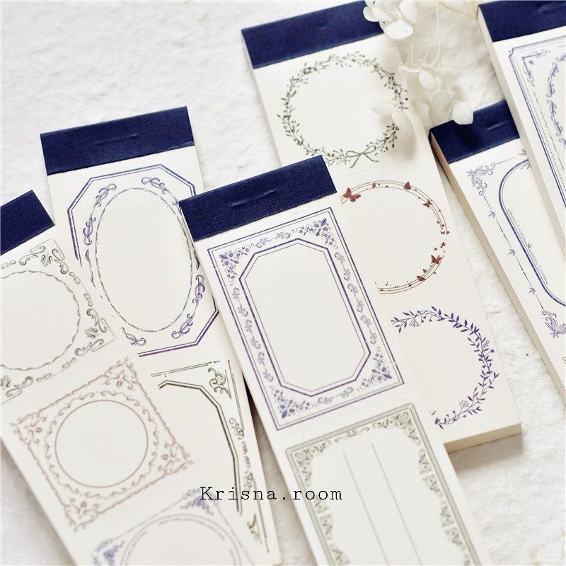 Krisna.room ♡ Tập giấy note khung xinh xắn làm journal