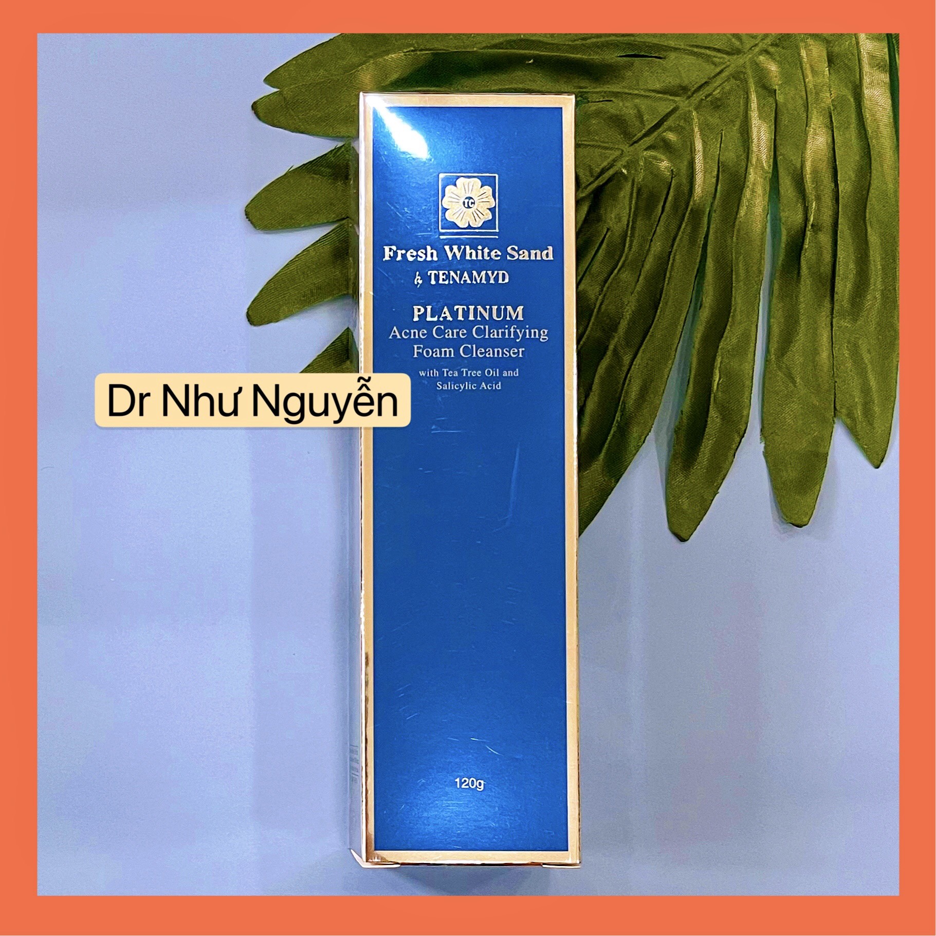 Sữa rửa mặt ngăn ngừa mụn - tenamyd fresh white sand platinum acne care clarifying foam cleanser 120ml