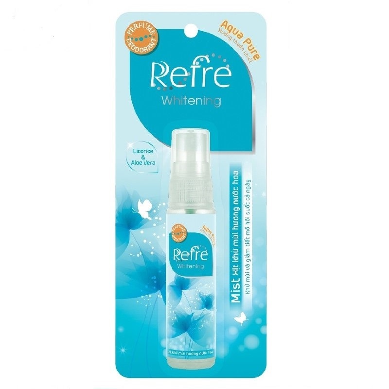 Xịt Khử Mùi Hương Nước Hoa Refre Hương Thuần Khiết 30ml