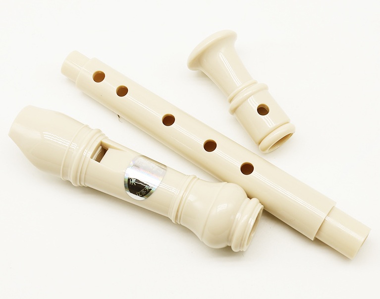 Sáo recorder 3 khớp màu trắng 8 lỗ