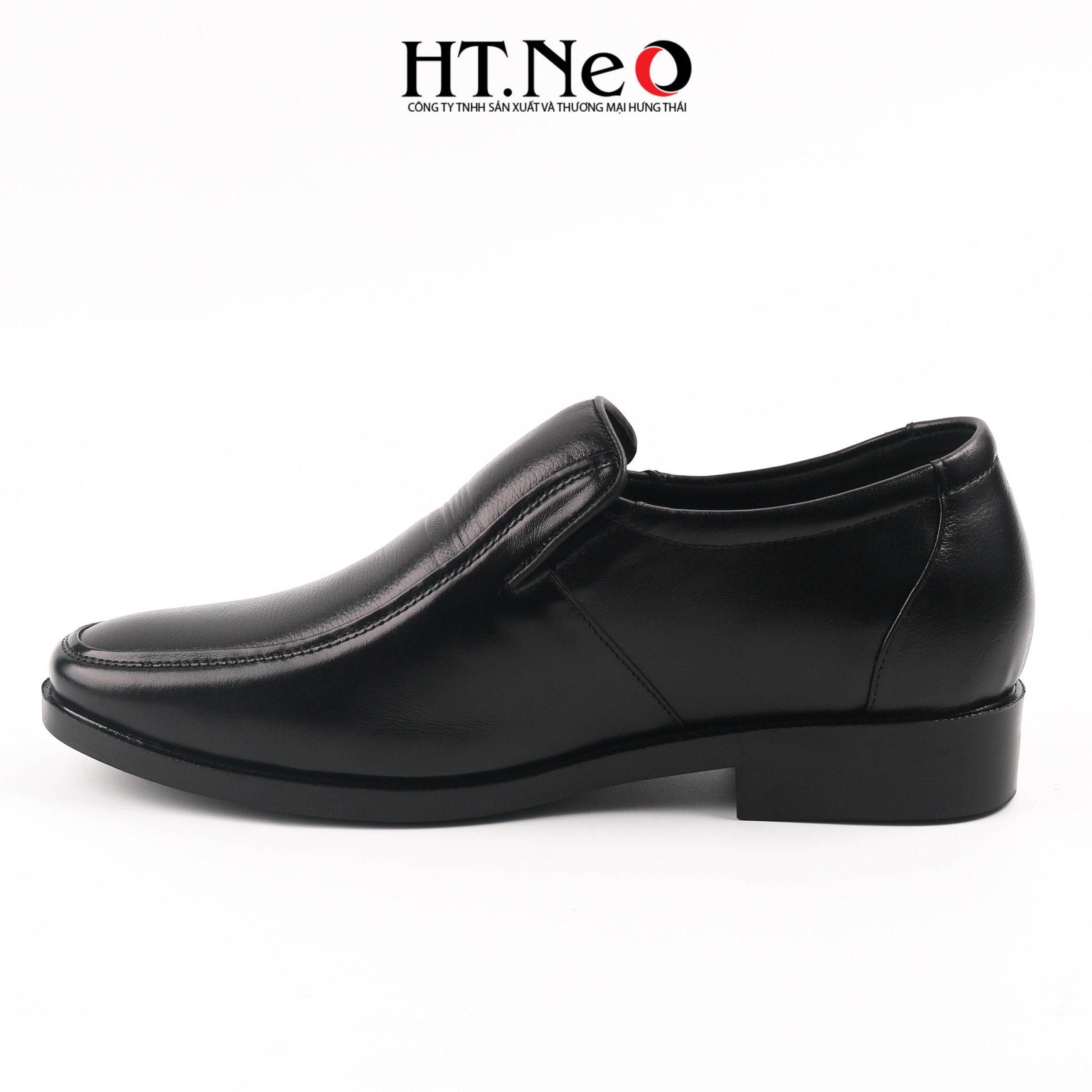 Giày tăng chiều cao, giầy lười nam da thật cao cấp tăng cao ngay lập tức 7cm cho các quý ông (DD20- de)