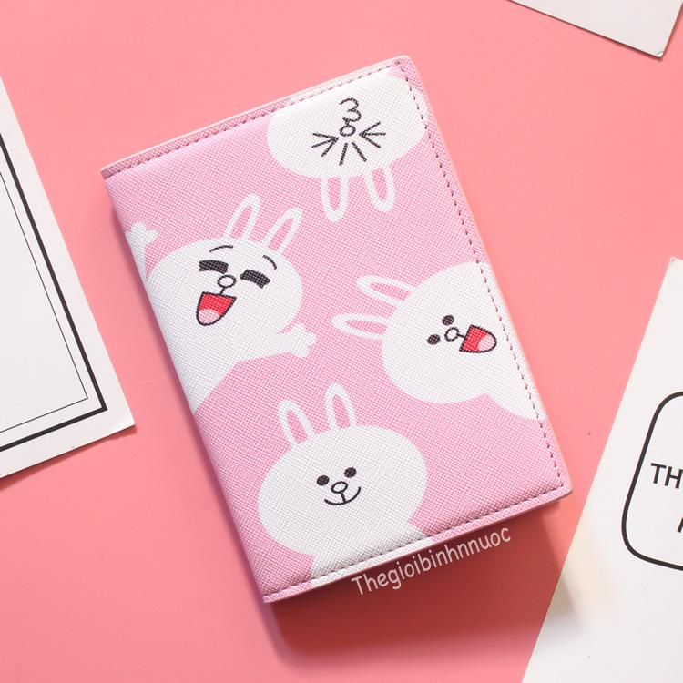 Vỏ Đựng Hộ Chiếu Passport Cover HOẠT HÌNH GẤU V7