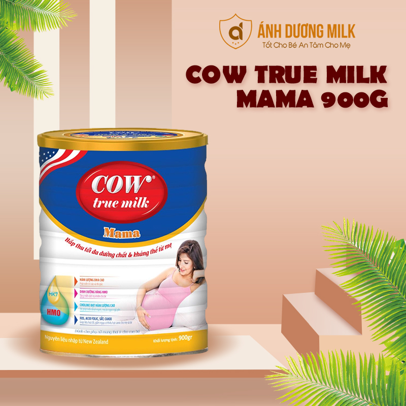 Sữa Dành Cho Bà Mẹ Mang Thai Và Cho Con Bú - Cow True Milk Mama 900g