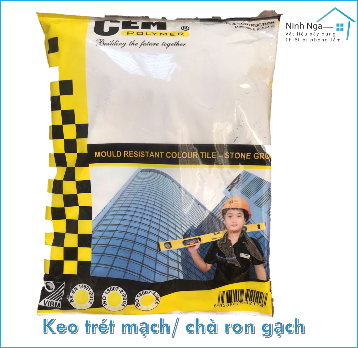 Keo trét mạch, chà ron có nhiều màu túi 1kg Cem polymer