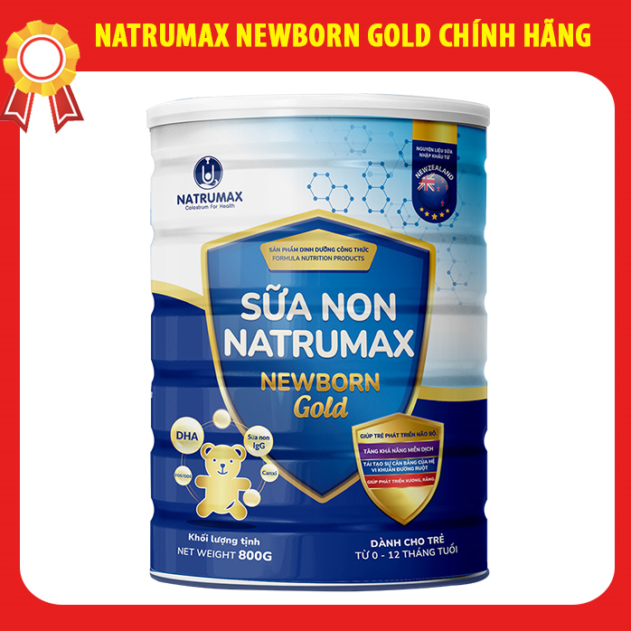 Sữa non Natrumax Newborn Gold 800gr dành cho trẻ từ 0-12 tháng tuổi chính hãng Date lô mới