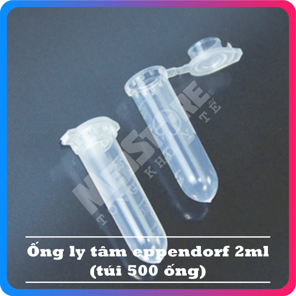 Ống ly tâm Eppendorf 2ml Medisafe - túi 500 chiếc - TBYT Medstore