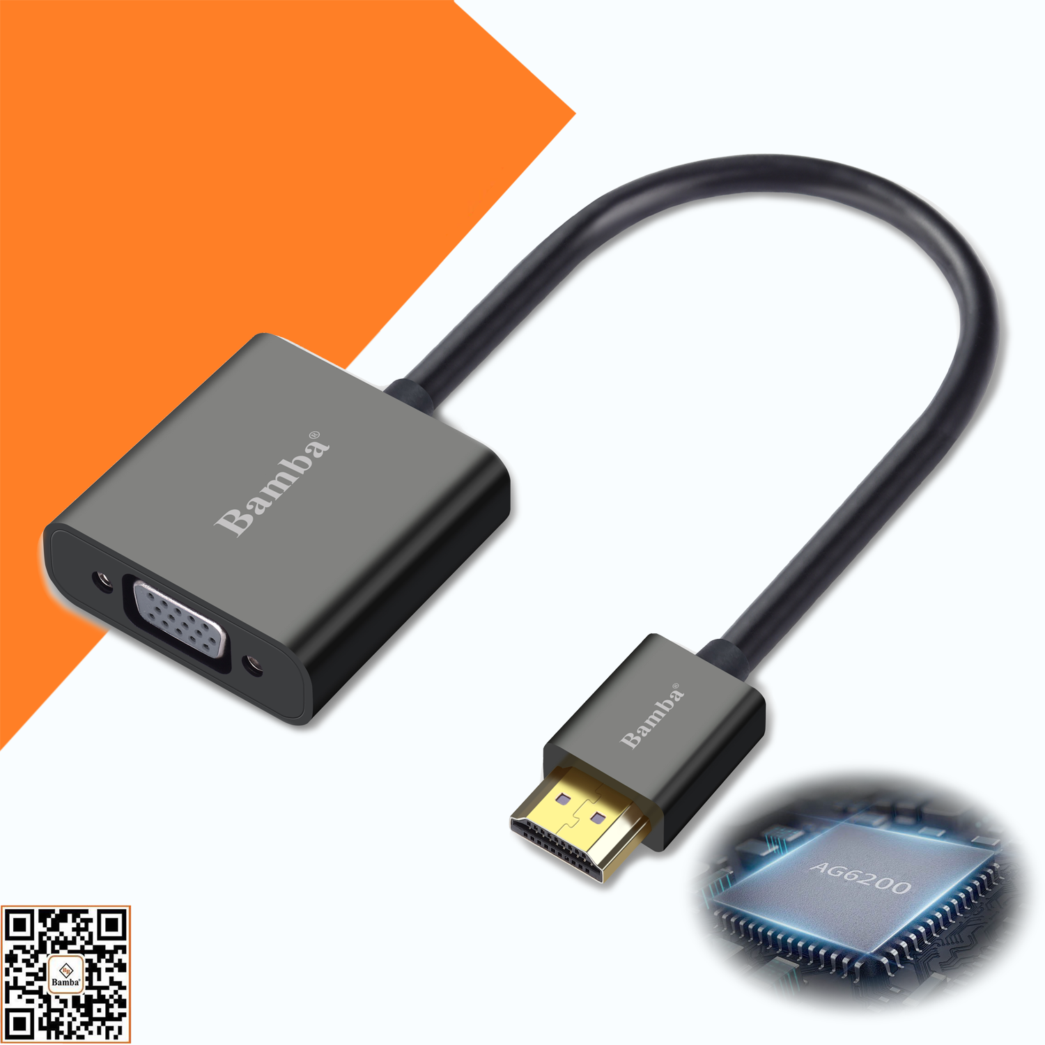 Cáp chuyển hdmi ra vga bamba