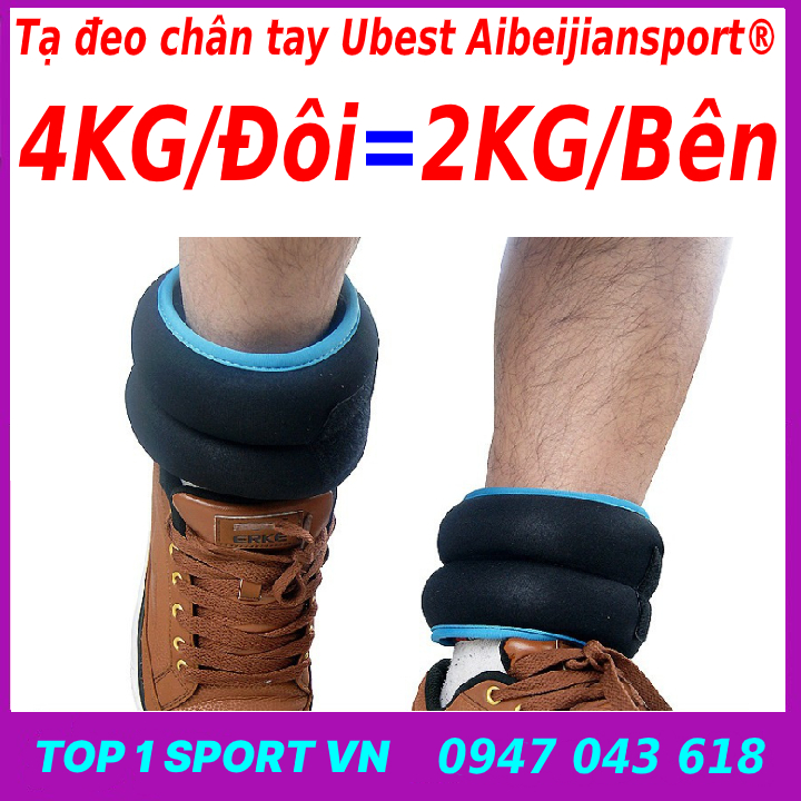 Tạ chân 4KG/3KG/2KG/1KG/Đôi | tạ đeo chân 4KG/3KG/2KG/1KG/Đôi | tạ đeo tay chân 4kg | tạ đeo chân tay Elipsport® thế hệ 5.0 - Chất liệu bi thép ko gỉ + vải thun thấm hút mồ hôi co giãn 4 chiều