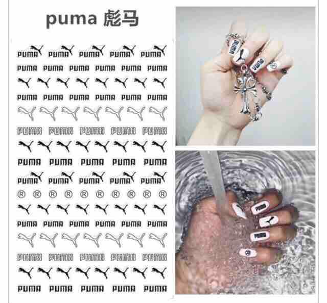 Sticker dán móng mẫu tên thương hiệu