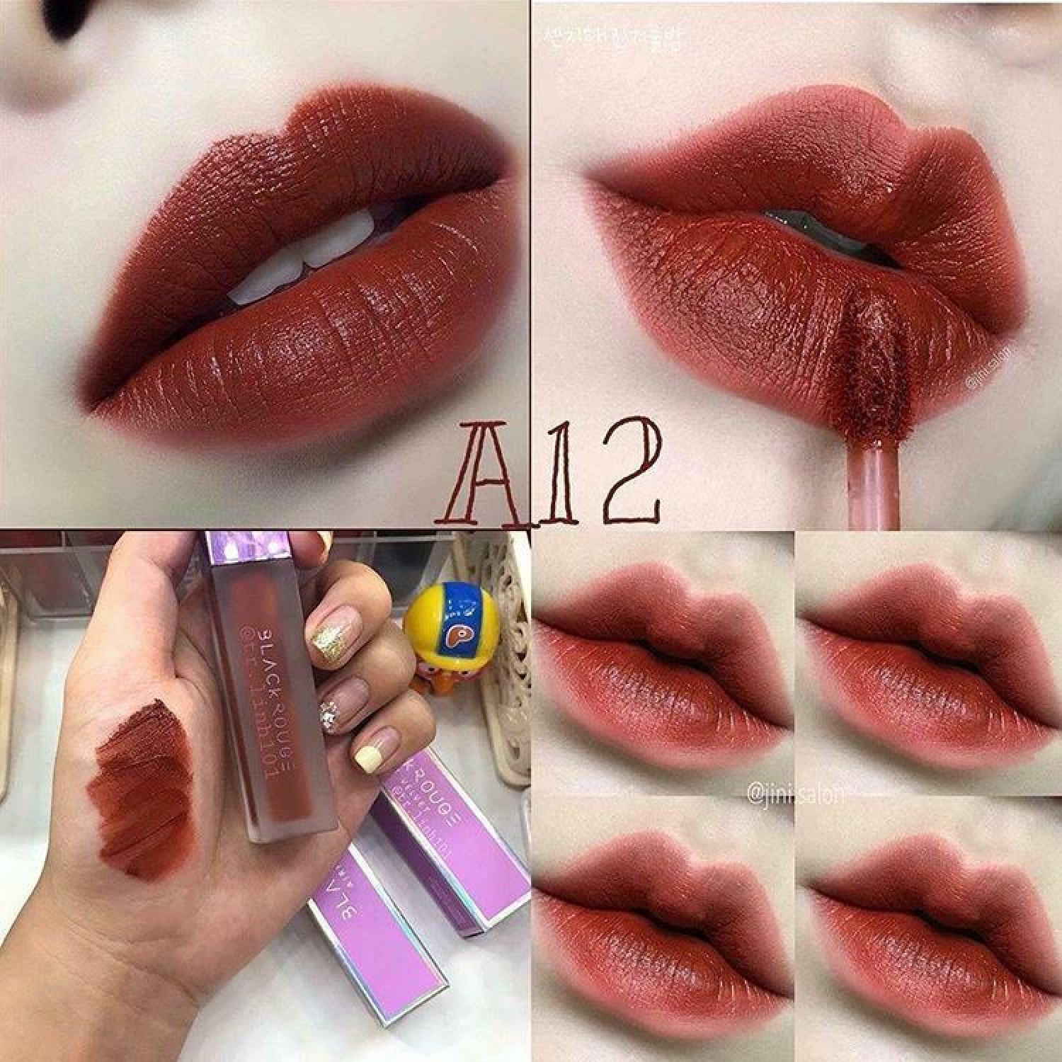Son black rouge a12 ver 8 son kem black rouge siêu lì