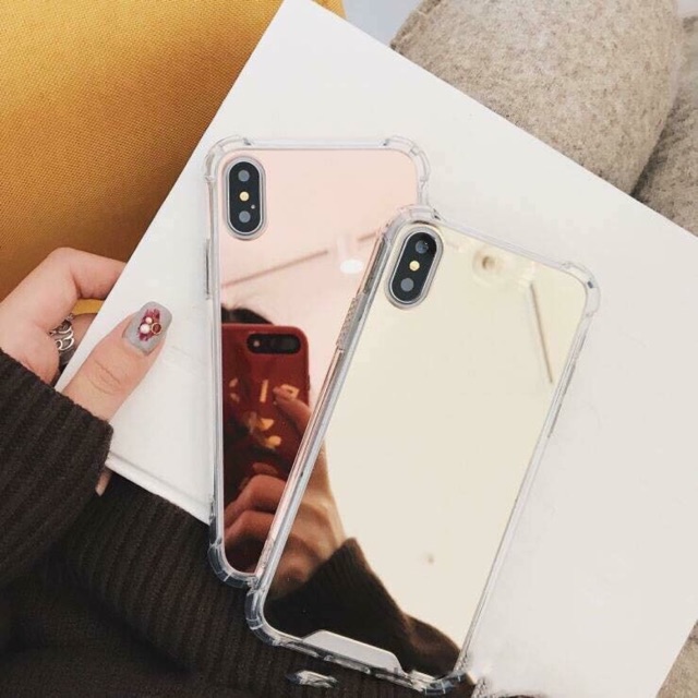 Ốp kính tráng gương iphone 6/6p/7/7p/x/xr/xsmax -